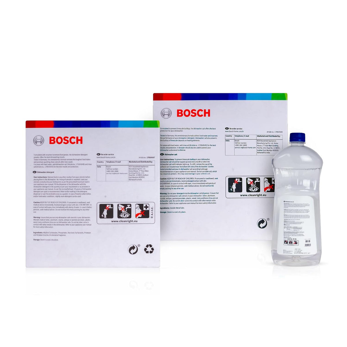 Bosch Combo Pack Dishwasher - Detergent, Salt & Rinse Aid