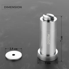 Plantex Stainless Steel Wall-Mounted Magnetic Door Stopper/Door Catcher for Wooden Door/Stops for Door - Pack of 2 (Matt)-3