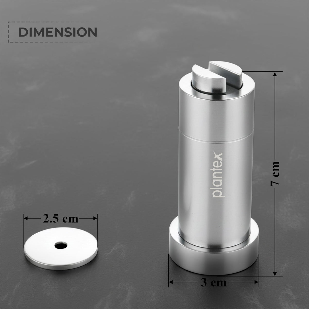 Plantex Stainless Steel Wall-Mounted Magnetic Door Stopper/Door Catcher for Wooden Door/Stops for Door - Pack of 2 (Matt)-3
