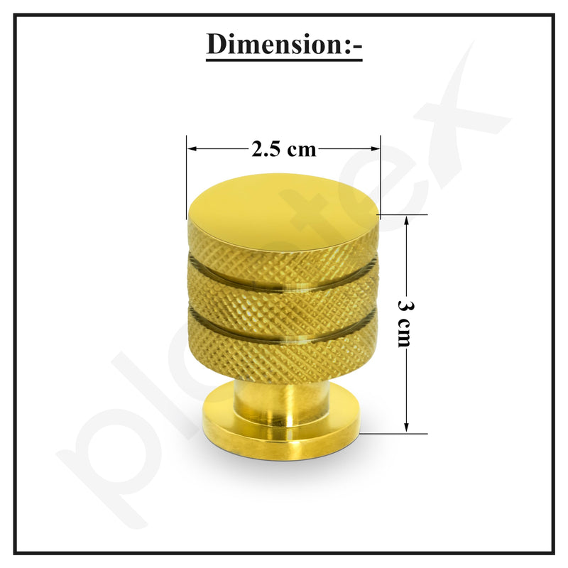 Plantex Knobs for Drawer/Drawer Knobs/Cabinet Knobs/Drawer knobs Handle/Pull-Push Knobs for Home/Office Drawers - Pack of 6 (Gold)-3