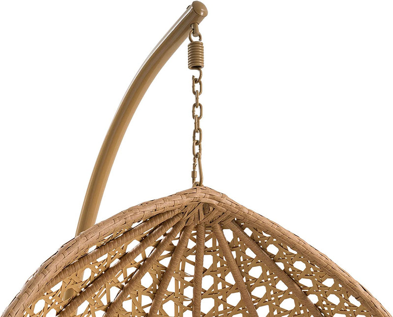 Elliott Single Seater Hanging Swing With Stand For Balcony , Garden