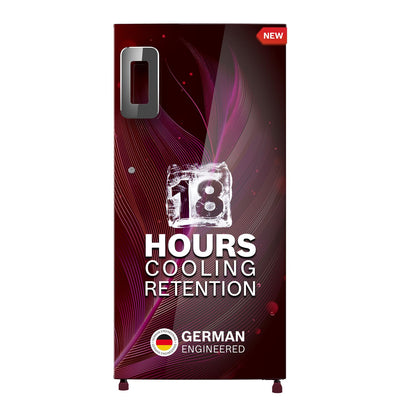 BOSCH 187 L, 3 Star, Single Door Refrigerator with Industry's largest vegetable box* & largest Beverage space (CST18W33NI, Feather Wine) | 18 Hour Cooling Retention, 2.5x Faster Cooling