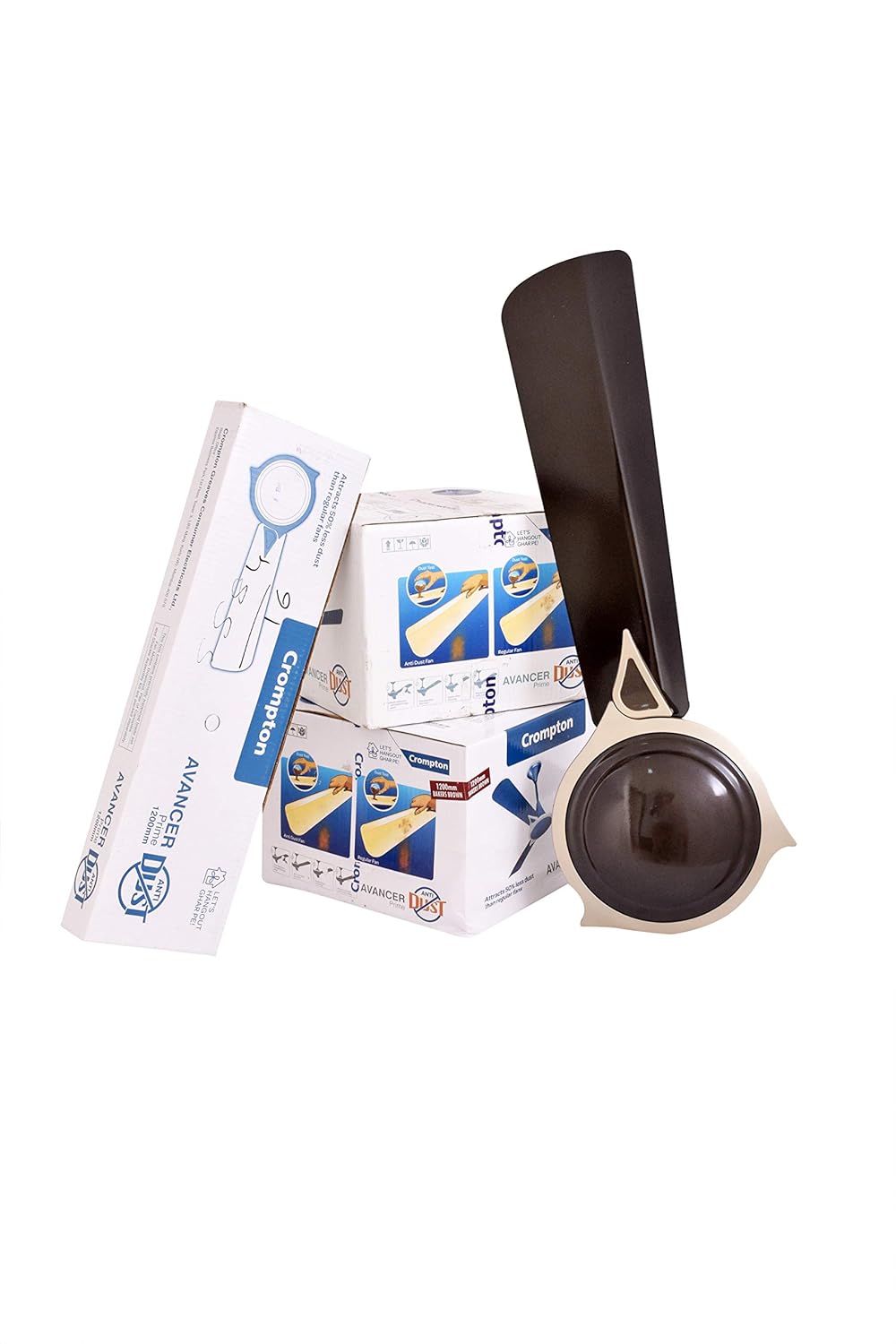 Crompton Avancer Prime 1200 mm (48 inch) Decorative Ceiling Fan with Anti Dust Technology (Bakers Brown)