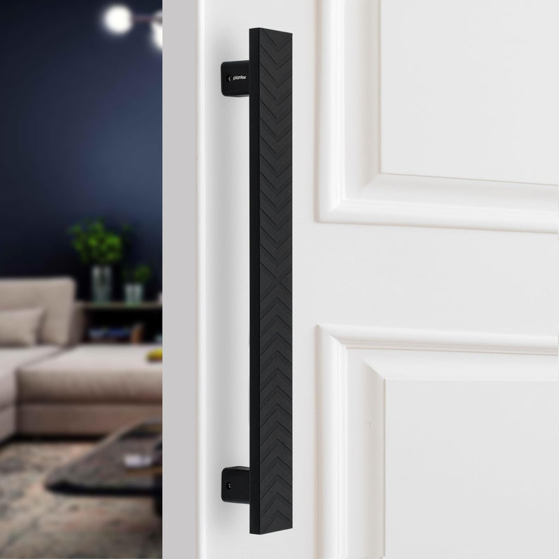 Plantex Door Handle/300mm Main Door Handle for Wooden Door/Pull-Push Handle for Main Door/Door Accessories - Pack of 1 (609, Black)-1