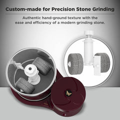 Butterfly Hippo 2 Litres Table-Top Wet Grinder | 150 Watts | Shockproof ABS Body | 4-way Grinding | Easy Clean & Maintenance | Stainless Steel Drum | 2 Years Manufacturer's Warranty | Cherry Red