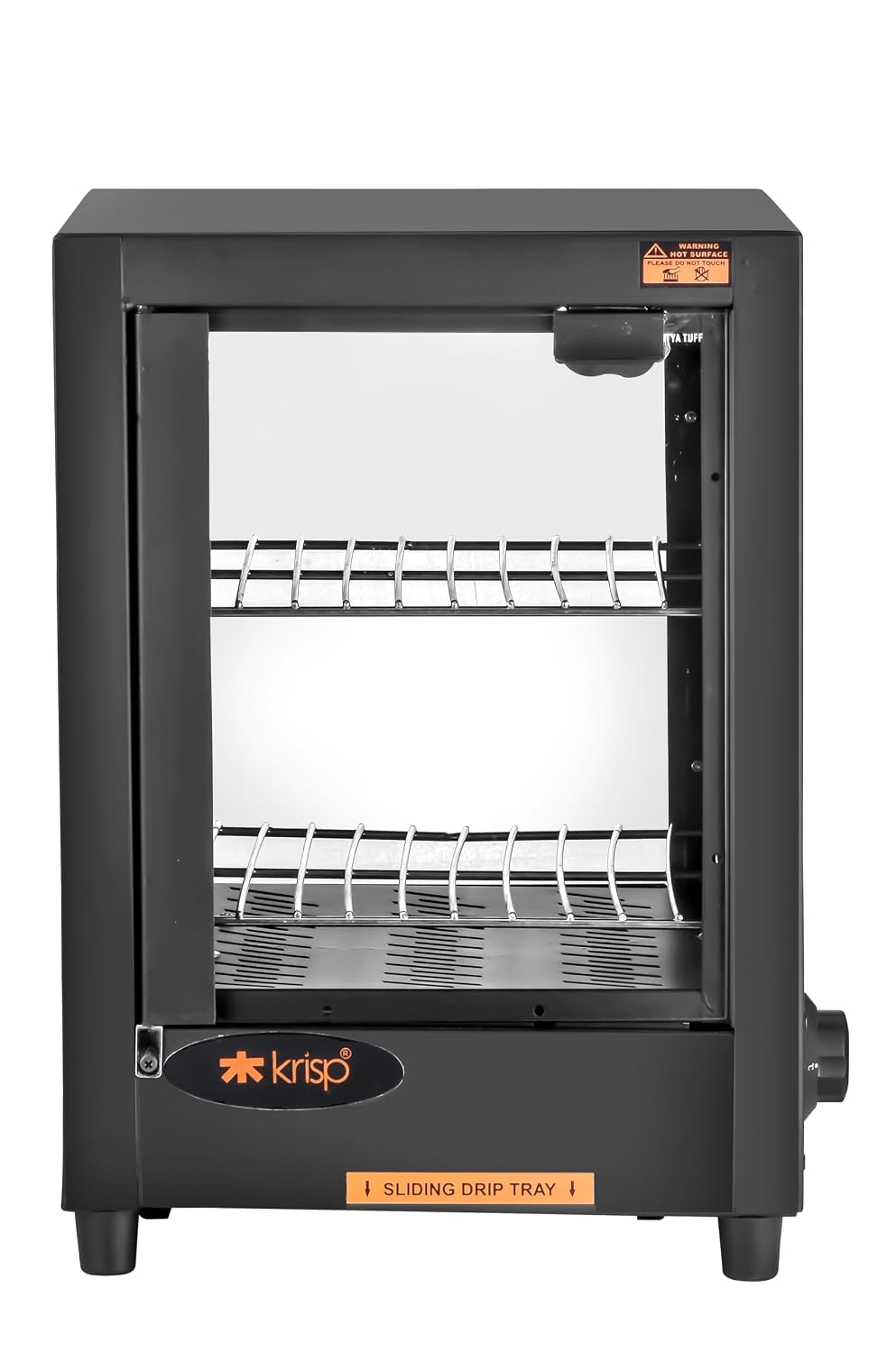 KRISP 500W Patties Warmer Hot Case | 25 litres Vault | Food Warmer for Samosas, Pastries, Snacks | Durable Stainless Steel | Compact Design