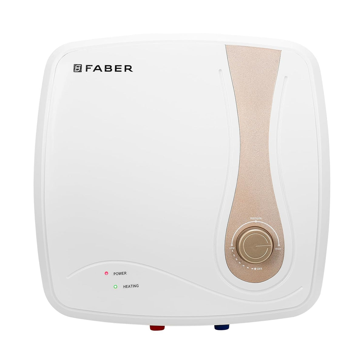 Faber Helios 15L Storage Water Heater | 5★ BEE | Auto Cutout | Warranty:5Y Tank,2Y Element & Product|8 Bar| Glassline Co