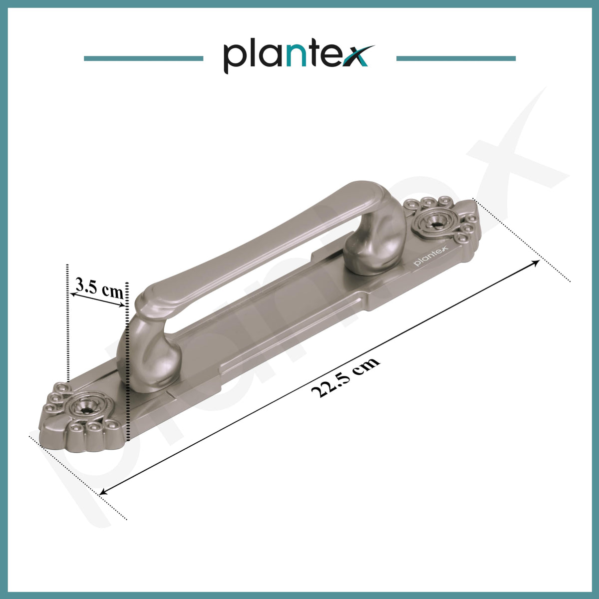 Plantex 8 Inch Heavy Duty Main Door Handle/Pull Push Handle for Main Door Home & Hotel/3 Years Warranty Pack of 2 (Satin, Silver)-3