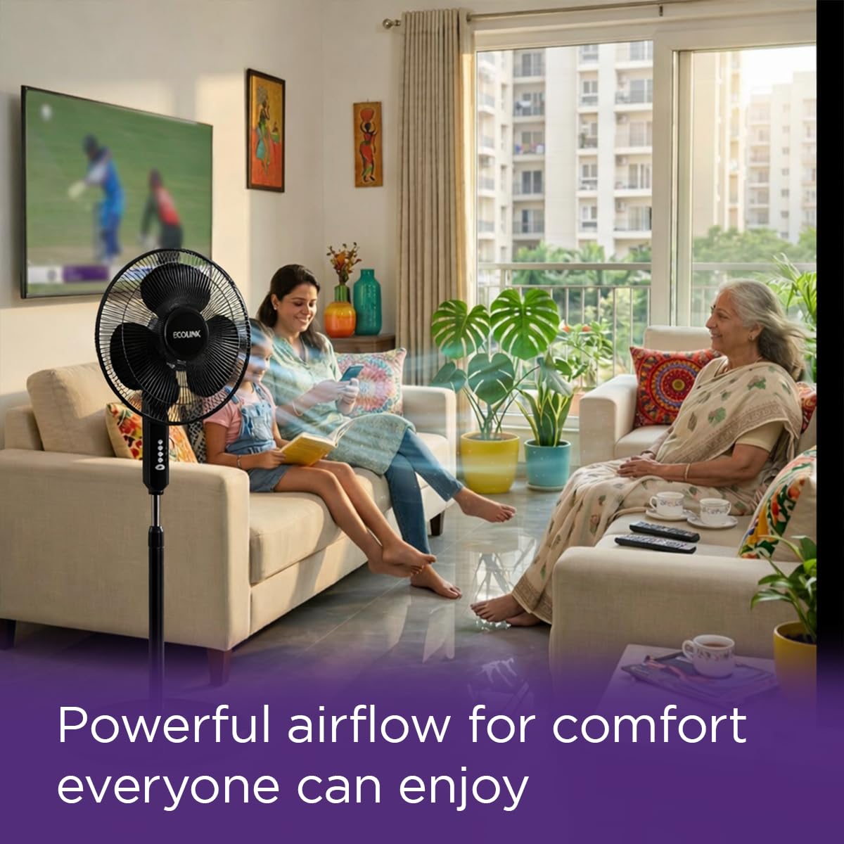 EcoLink Cruiser Neo 400mm Pedestal Fan for Home & Office-6