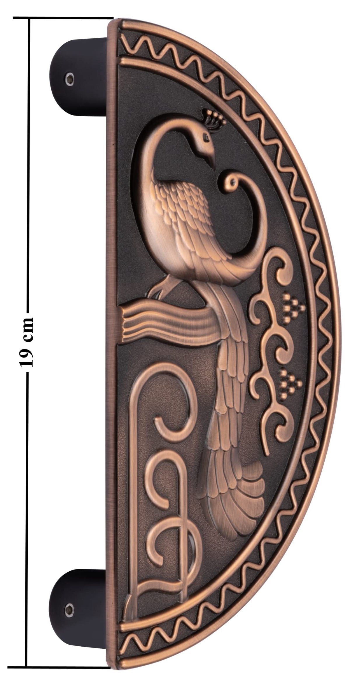 Plantex 8 inches Heavy Duty Main Door Handle/Pull Push Round Shape Handle for Main Door & Home Decor/3 Years Warranty (323-Copper Antique Finish)-4