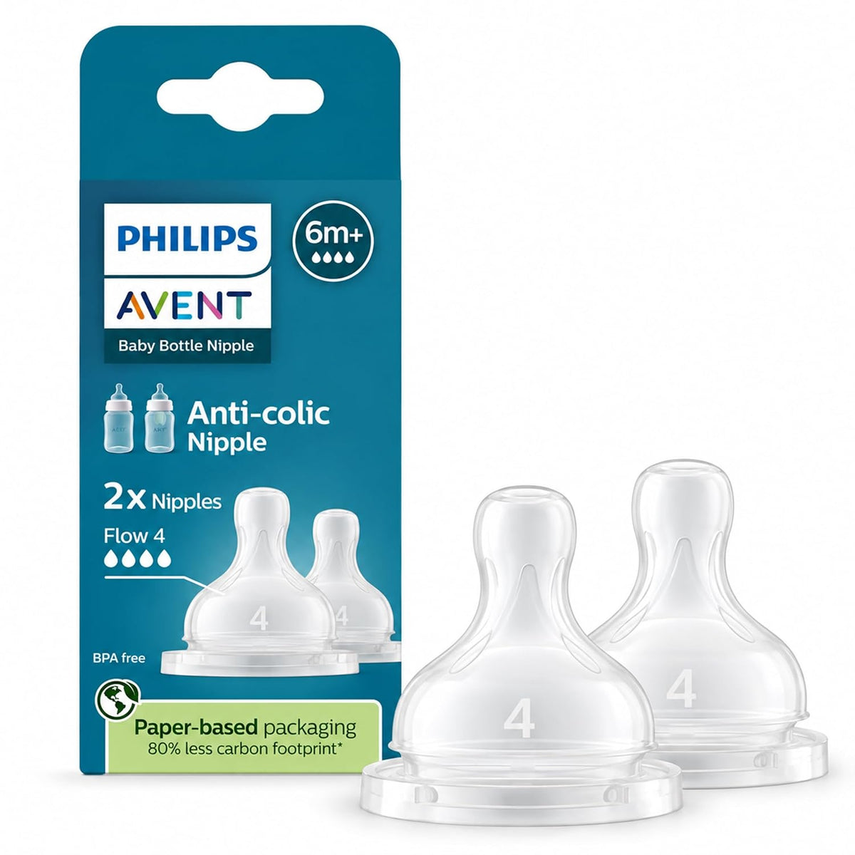 Philips Avent Anti-Colic Nipple (SCF634/27) (Pack of 2)