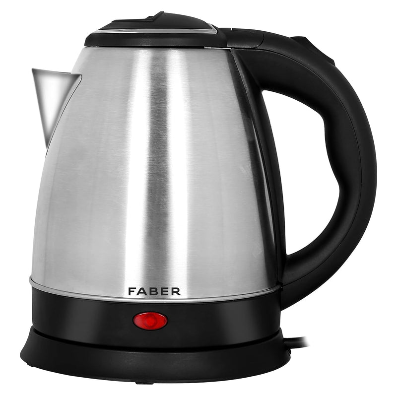 Faber 1.5L Electric Kettle | Boil Water, Make Tea, Coffee, Instant Noodles, Soup | SS Body, Cool Touch Handle, Wide Mout