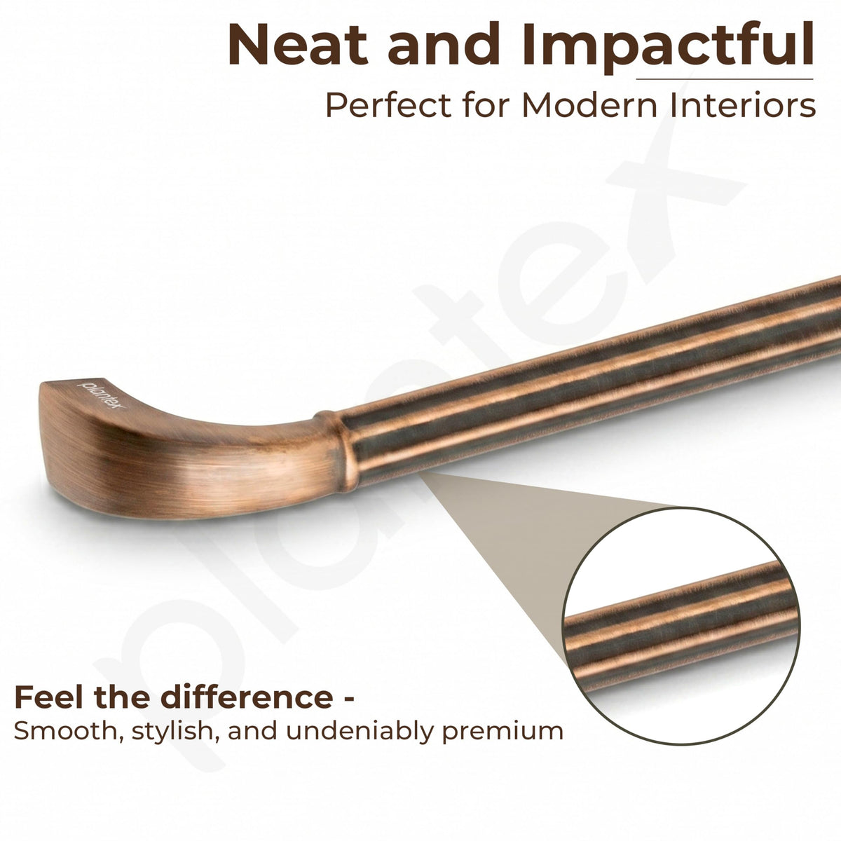 Plantex Cabinet Handle/96mm Handle for Drawer/Wardrobe/Kitchen Handle/Pull-Push Handle for Home/Office - Pack of 1 (Brass Antique Copper)-4