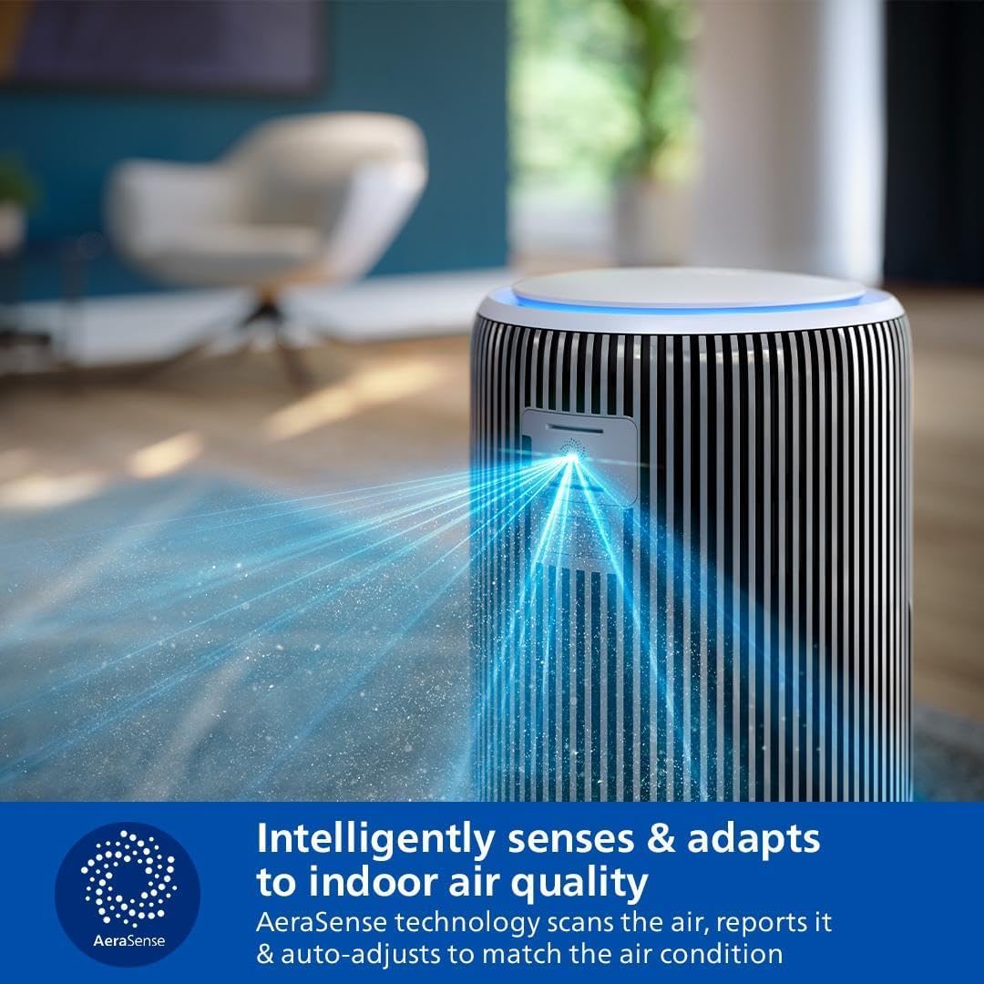 Philips 3200 Series Air Purifier, Effective Up To 135 M², Fresh Air Speed (CADR) 520 M3/H (AC3220/10)