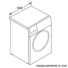 Bosch WAJ2846WIN 8.0Kg Front Load Fully Automatic Washing Machine (White)