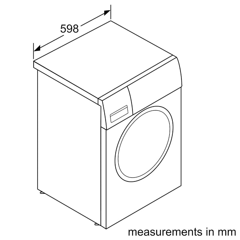 Bosch WAJ2846WIN 8.0Kg Front Load Fully Automatic Washing Machine (White)