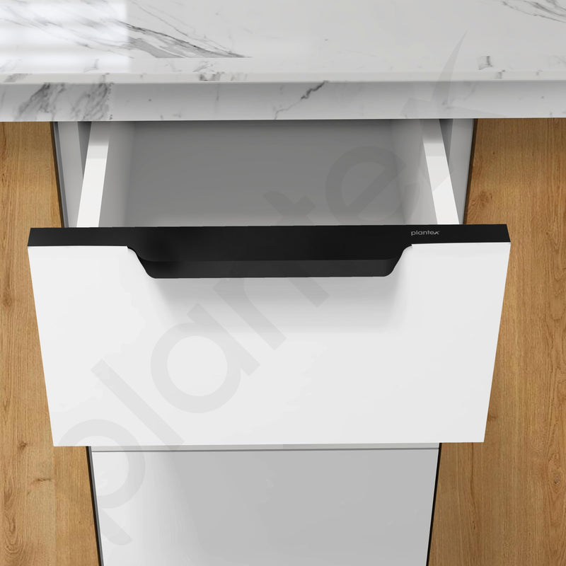 Plantex Profile Handle for Kitchen Cabinet/14 Inch Aluminium Drawer Profile Handle/Wardrobe Pull Handle for Home/Office/Hotel - Pack of 2 (Black) (Model APS-PF-1004)-6