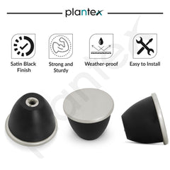 Plantex Knobs for Drawer/Drawer Knobs/Knobs for Cabinets/Pull-Push Knobs for Kitchen/Bedroom Drawer - Pack of 1 (Satin Black)-4