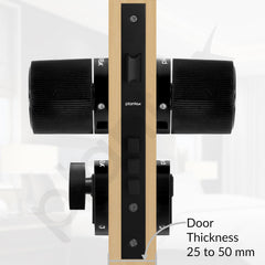 Plantex Mortise Lock for Main Door - Door Accessories (Black)-5