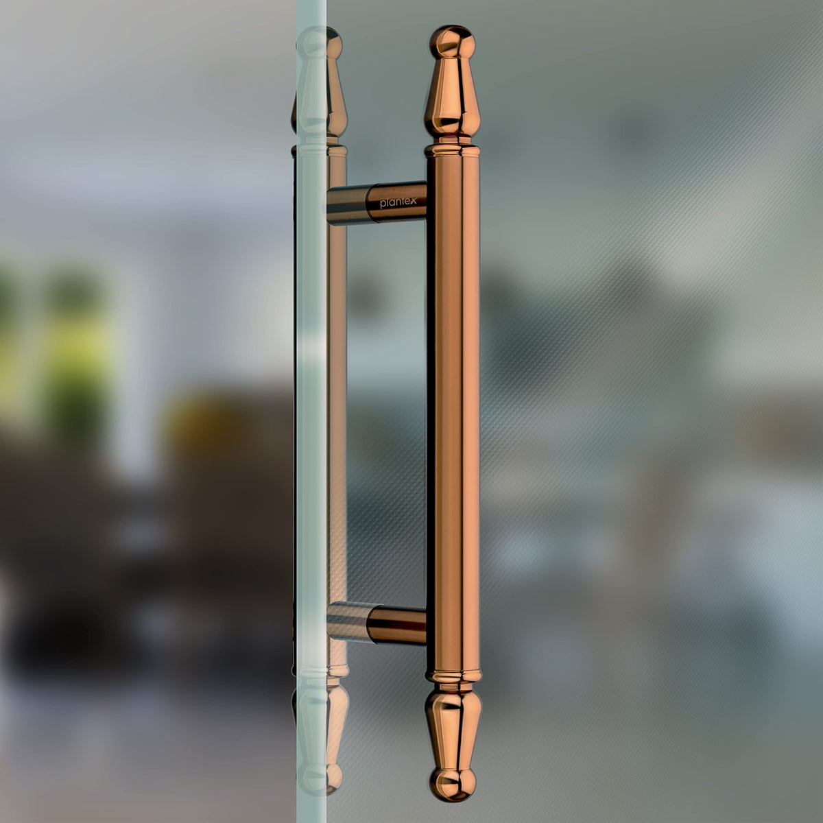 Plantex Premium Main Door Handle/14 Inch Door Handle for Main Door/Pull-Push Door Handle for Home/Office/Hotel- Pack of 1 (PVD Rose Gold) - 3 Years Warranty-6