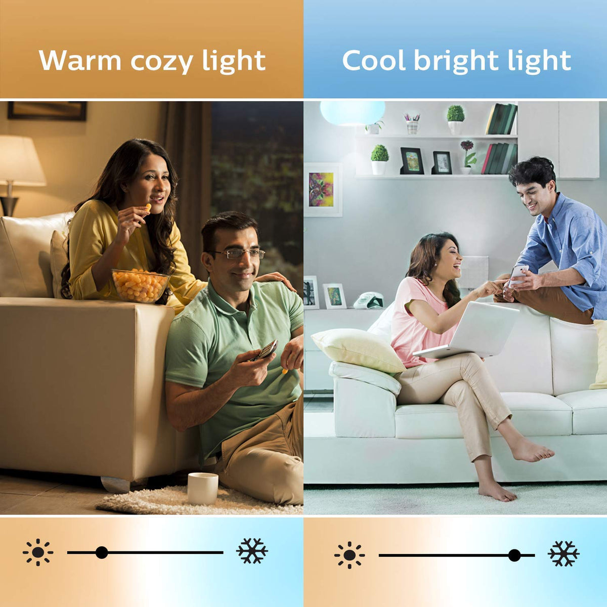 Philips Glint Single Head 9-Watt Smart Wiz Wi-Fi Enabled LED Wall Light/Wall Lamp for Bedroom, Living Room