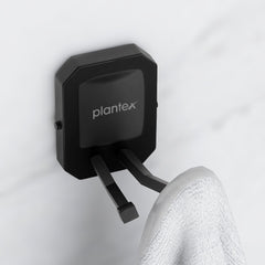 Plantex 304 Grade Stainless Steel Robe Hook for Bathroom/Cloth-Towel Hanger/Hooks for Wall/Bathroom Accessories - Cute (Black)-1