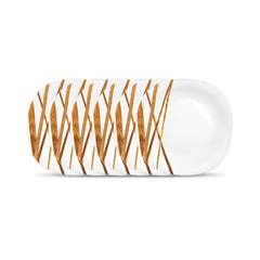 La Opala Diva Quadra Collection Opal Glass Crockery | Full Plate Set of 6 Golden Shades | Square Dinner Plate for Dining & Gifting | Microwave Safe | 100% Vegetarian | Extra Strong | Light & White