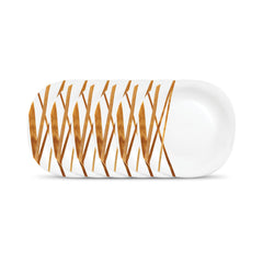 La Opala Diva Quadra Collection Opal Glass Crockery | Full Plate Set of 6 Golden Shades | Square Dinner Plate for Dining & Gifting | Microwave Safe | 100% Vegetarian | Extra Strong | Light & White