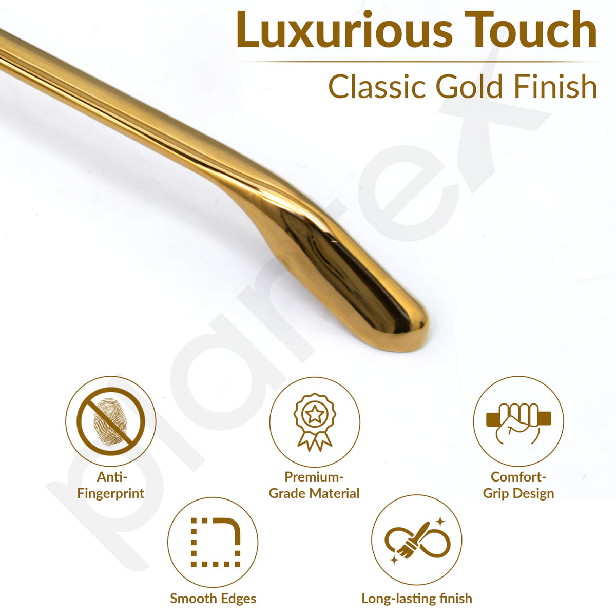 Plantex Cabinet Handle/160mm Handle for Wardrobe/Kitchen Handle/Pull-Push Handle for Home/Office - Pack of 2 (Gold)-3