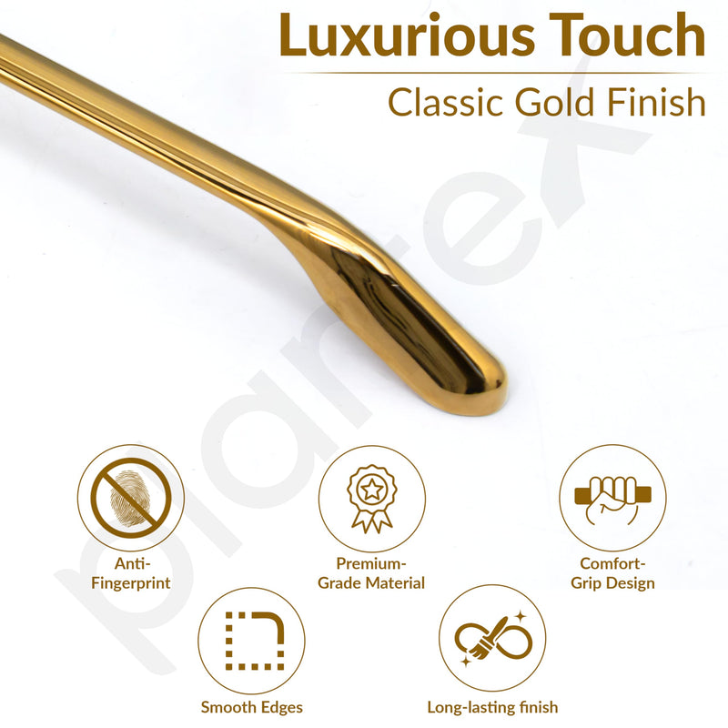 Plantex Cabinet Handle/160mm Handle for Wardrobe/Kitchen Handle/Pull-Push Handle for Home/Office - Pack of 2 (Gold)-3
