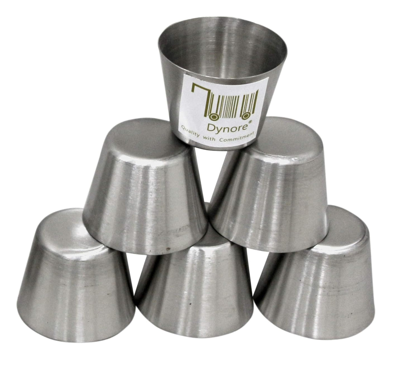 Dynore Stainless Steel Set of 6 Shot Glass 30 Ml