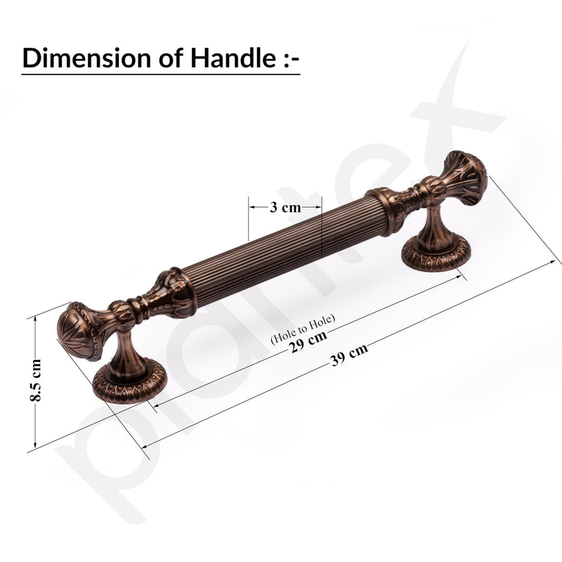 Plantex Heavy Duty Main Door Handle/Door Handle For Main Door/Main Door Handle 15-Inches/PPull Handle - Pack Of 1 (320-Copper Antique Finish) - 3 Years Warranty-3