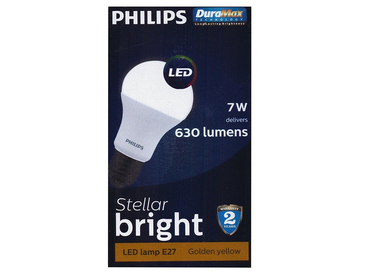 Philips E27 7-Watt LED Bulbs WW (Pack of 10, Warm White)