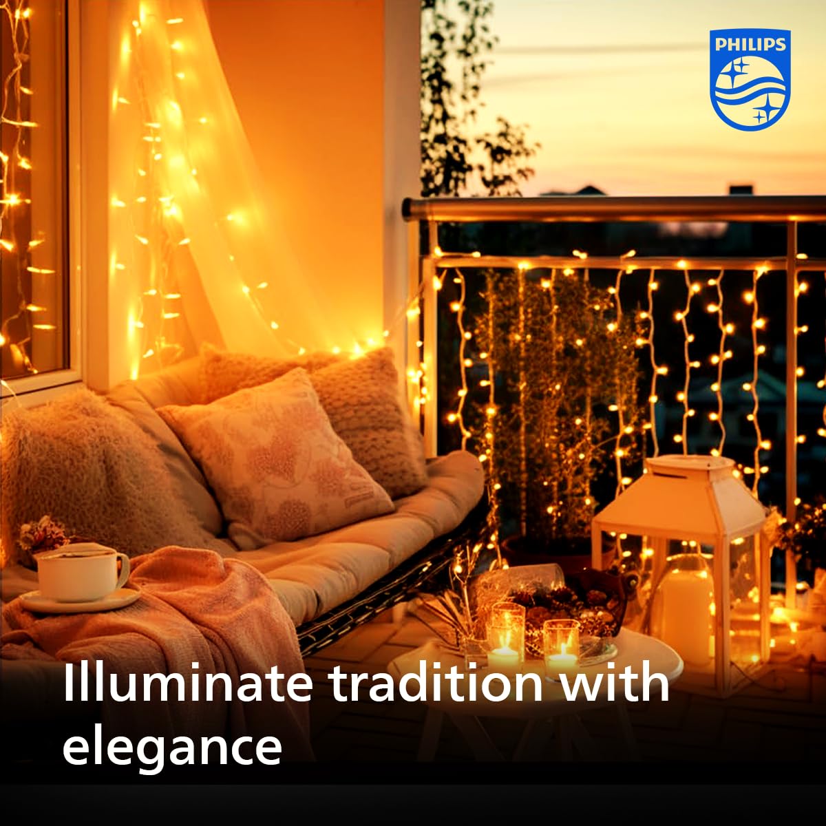 Philips Starlit 12 Meter 72 LEDs String Light for Decoration (58224-ww)