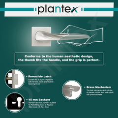 Plantex Premium Door Lock with 3 Years of Warranty/Main Door Lock Set for Home/Mortise Lock for Door (PT-002- Satin)-3