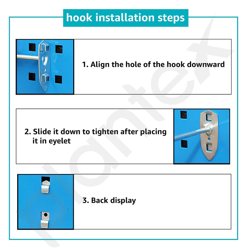Plantex Peg board For Wall/Tool Organizer Pegboard For Garage Workshop/Storage Board/Hanging Tools Peg board 120 X 45 Cm, (Metal)-4