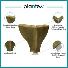 Plantex Heavy Duty Round 4 inch Spare Sofa Legs for Bed Furniture/Sofa Legs for Furniture Fitting/Table Legs/Sofa Leg Set of 2 pcs (Brass Antique) (Model APS-DTS-63)-4