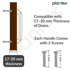 Plantex Cabinet Handle/Kitchen Cabinet Door Handle/Wardrobe/160 mm Cupboard Handle/Door Pull-Push Handle for Home/Office - Pack of 2 (Black) (Model APS-DTC-3780)-5