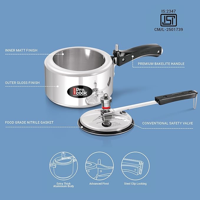 Pressure Cooker Inner Lid Non Induction (Milton Procook)