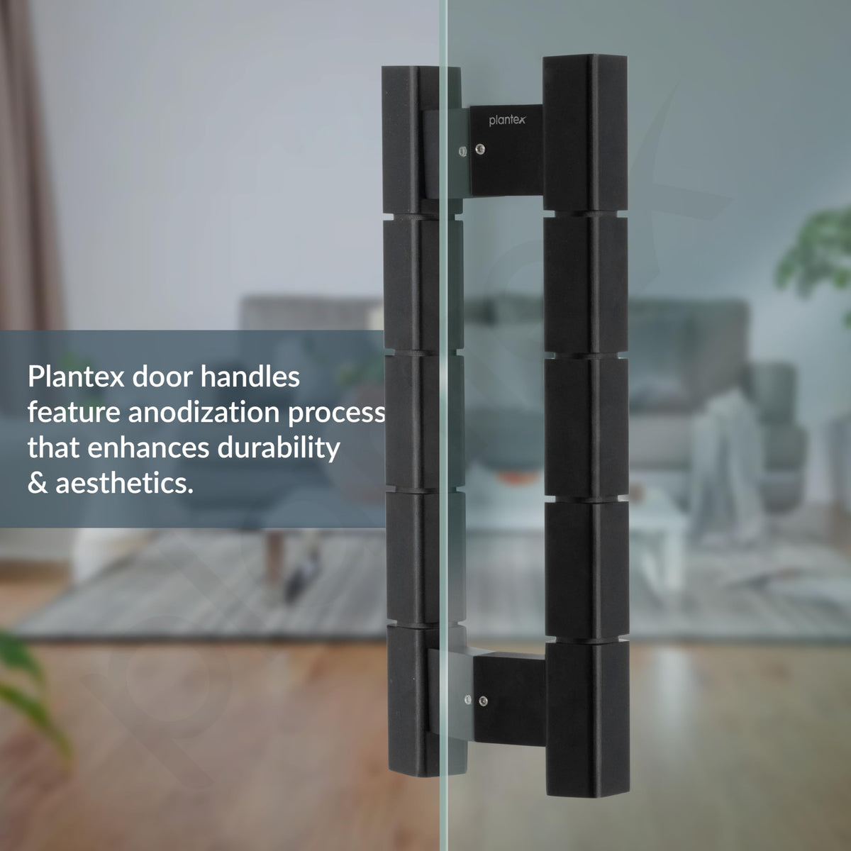 Plantex Mighty Aluminium 11 Inch Main Door Handle/Pull-Push Handle for Glass Door/3 Years Warranty - Pack of 1 (Black)-6