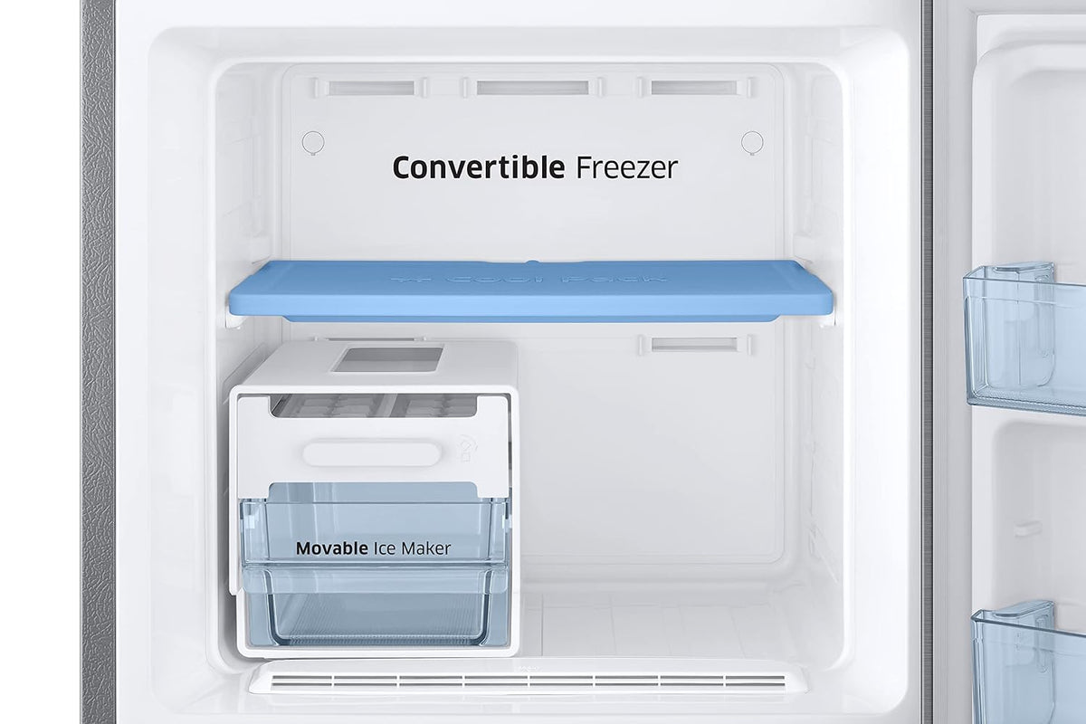 Samsung 256L 2 Star Inverter Frost-Free Convertible 3 In 1 Double Door Refrigerator Appliance (RT30C3732S8/HL,Elegant Inox)-6