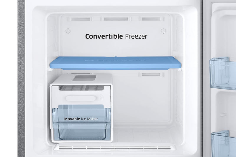 Samsung 256L 2 Star Inverter Frost-Free Convertible 3 In 1 Double Door Refrigerator Appliance (RT30C3732S8/HL,Elegant Inox)-6