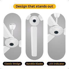 atomberg Ikano 900mm BLDC Ceiling Fan with Remote | BEE 5 star | High Air Delivery | LED Speed Indicator | Low Noise | Timeless Design with Power Saving | 3 Year Warranty | Gloss Brown
