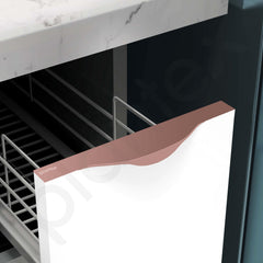 Plantex Profile Handle for Kitchen Cabinet/6 Inch Aluminium Drawer Profile Handle/Wardrobe Pull Handle for Home/Office/Hotel - Pack of 5 (Rose Gold) (Model APS-PF-1001)-5