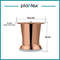Plantex Heavy Duty 3 Inch Spare Sofa Legs for Bed Furniture/Sofa Legs for Table/Sofa Support Legs Set of 2 Pcs (Rose Gold)-3