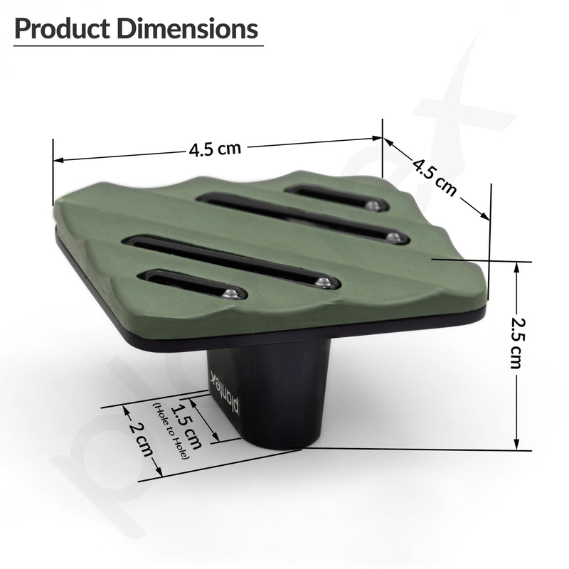 Plantex Knobs for Drawers/Drawer Knobs for Cabinets/Pull-Push Knobs for Kitchen/Bedroom Drawer - Pack of 1 (SH-434, DC-Black & Green)-2