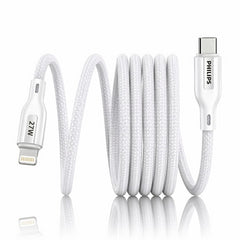 Philips DLC4130LW/94 27W iPhone Original Type-C to Lightning Fast Charging Cable (1m, Bright White)