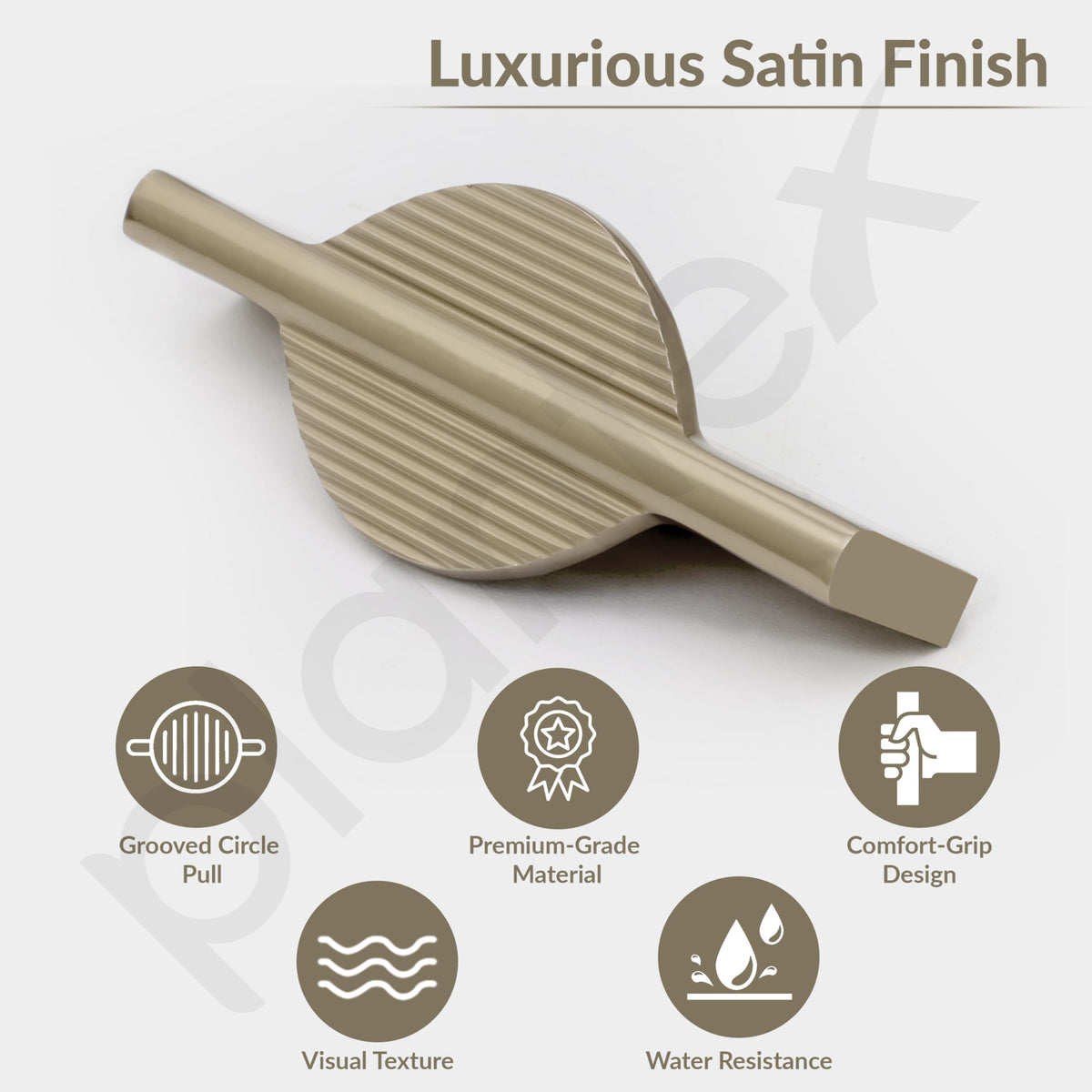 Plantex Cabinet Handle/96mm Handle for Cabinet/Wardrobe/Kitchen Handle/Door Pull-Push Handle for Home/Office - Pack of 1 (Satin) (Model APS-DTC-5590)-2