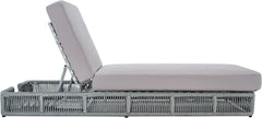Vera Outdoor Swimming Poolside Lounger (Grey) Braided & Rope