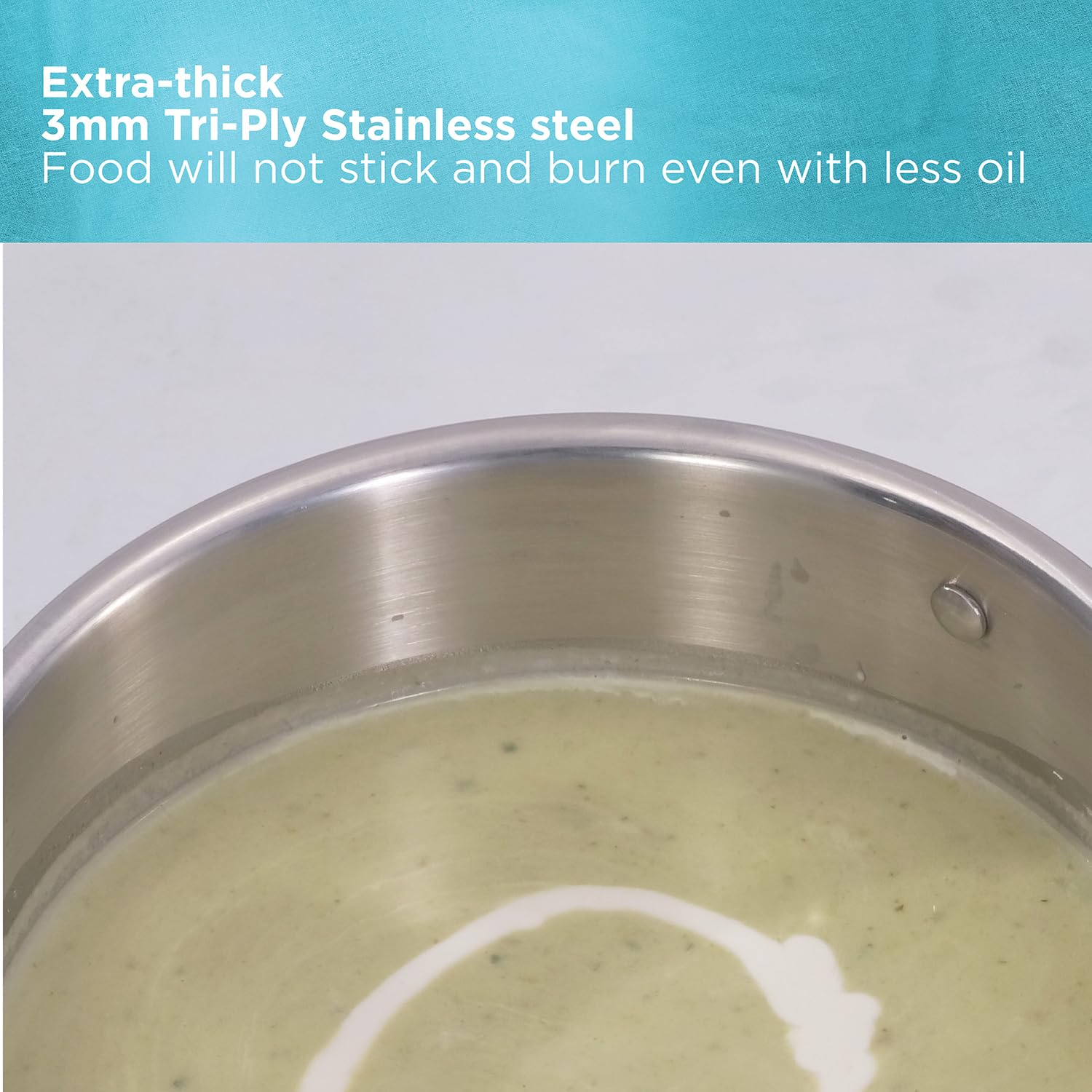 Hawkins Pro 2.5 Litre Sauce Pan, Triply Sauce Pan with Stainless Steel Handle and Stainless Steel Lid, Silver (PSSP25S)